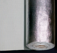 Glass cloth with aluminium covering